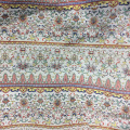 Fleur rayé Polyester tissé en mousseline de soie imprimé tissu Gament